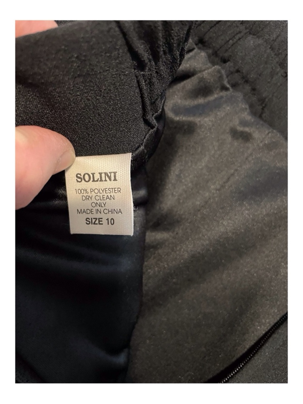 Solini Women's Black Skirt,10 - Picture 8 of 8